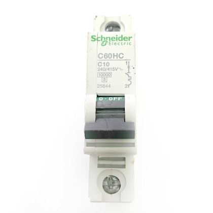 Schneider Electric C60HC 25644 C10 10A 10 Amp MCB Circuit Breaker Type C